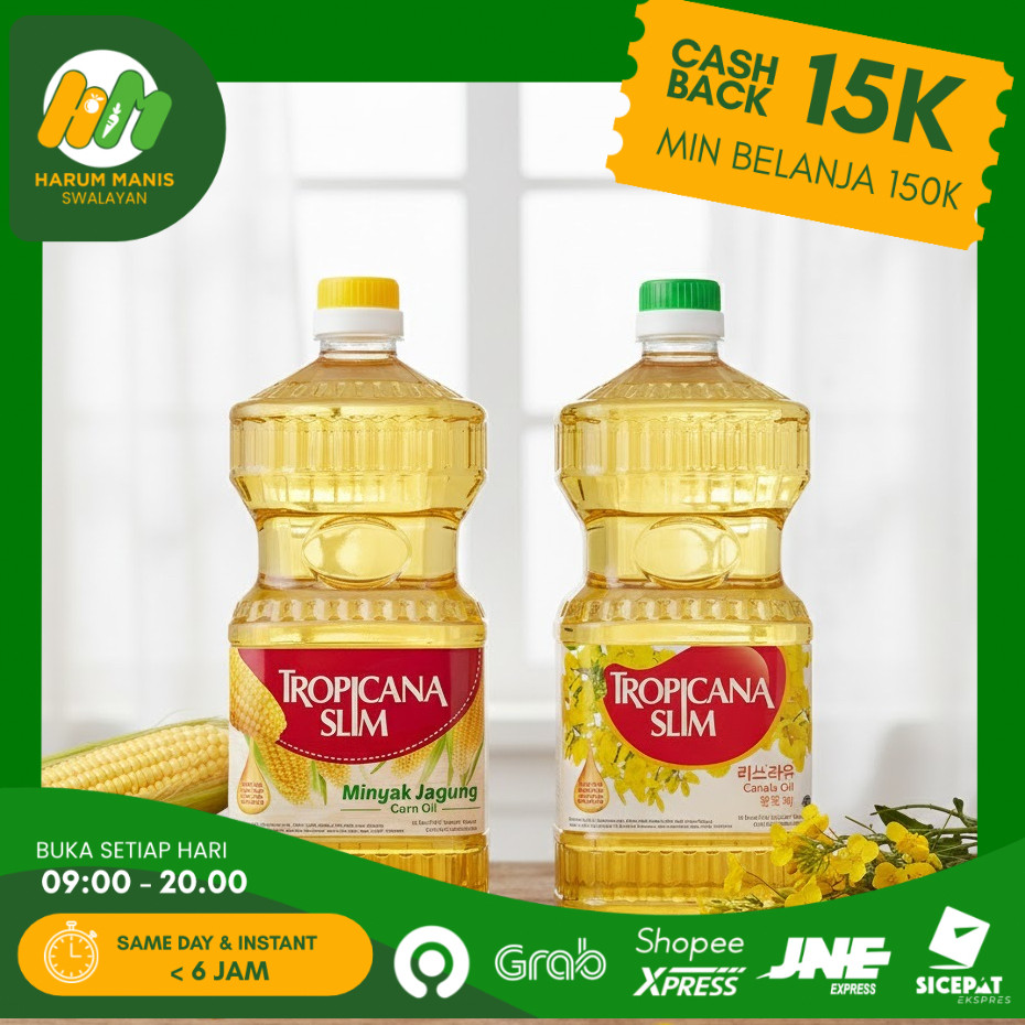 MINYAK TROPICANA SLIM / TROPICANA SLIM CORN OIL 946ML / TROPICANA SLIM CANOLA OIL 946ML