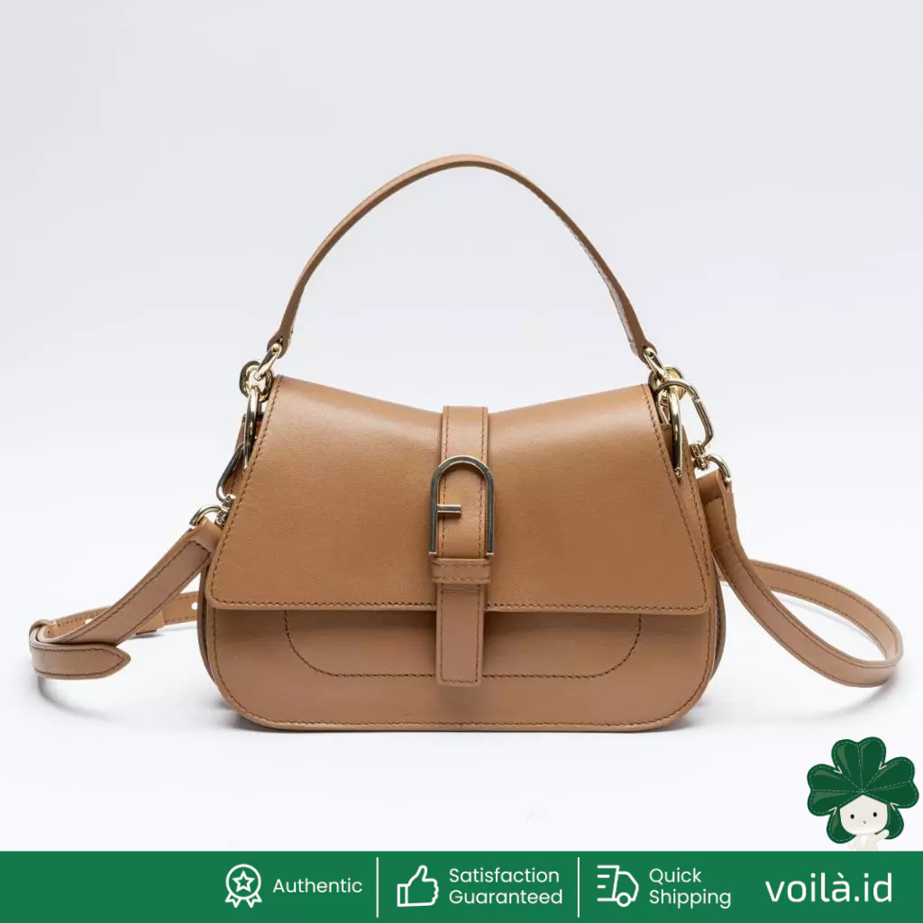 Flow Mini Top Handle Bag Brandy