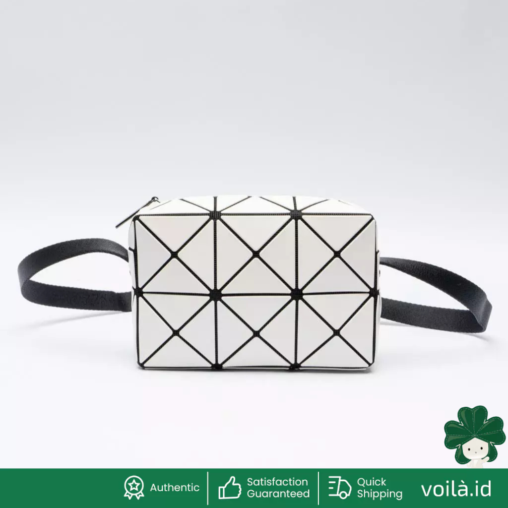 Cuboid Matte Crossbody Bag Off-White