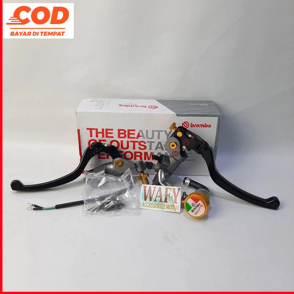 Promo master rem Brembo izumi original import handle kiri kanan cnc tabung cnc italy lengkap full se