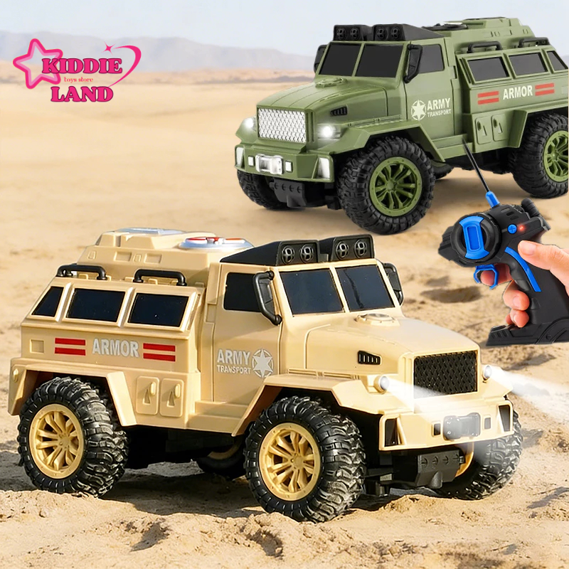 Mainan RC Truk Tank Militer Ban Anti Selip Remote Control Mobil Off Road Truk Militer