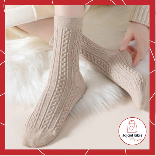 JABIS Kaos Kaki 6997 Kaos Kaki Panjang Wanita Dewasa Embos Renda Kaos Kaki Wanita Korean Style