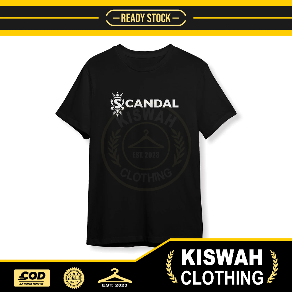 Kaos Tshirt Scandal Logo Baju Musik
