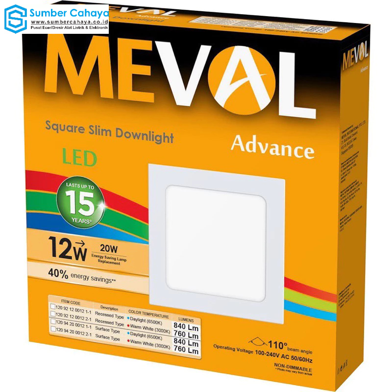 DOWNLIGHT OB KOTAK TEMPEL MEVAL