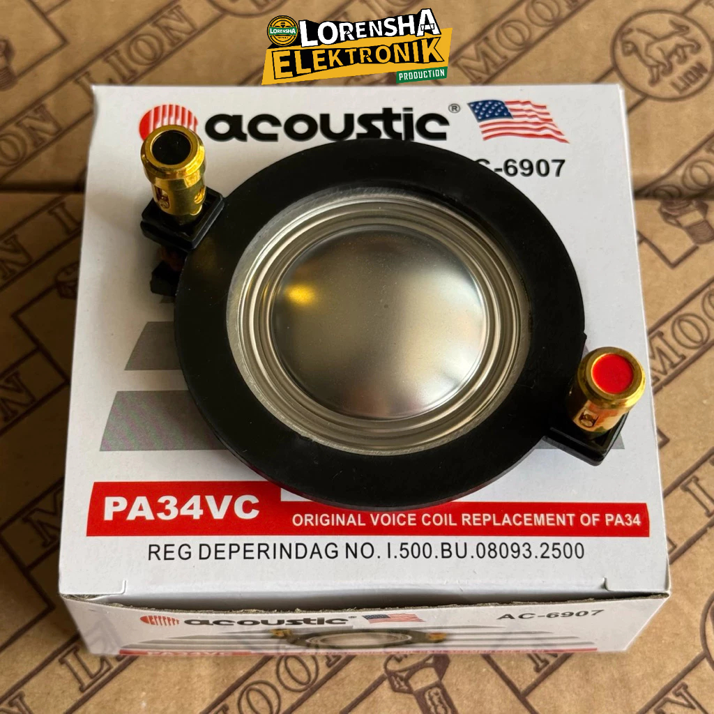 Spul Tweeter Acoustic PA34 Diameter 34.4mm Original