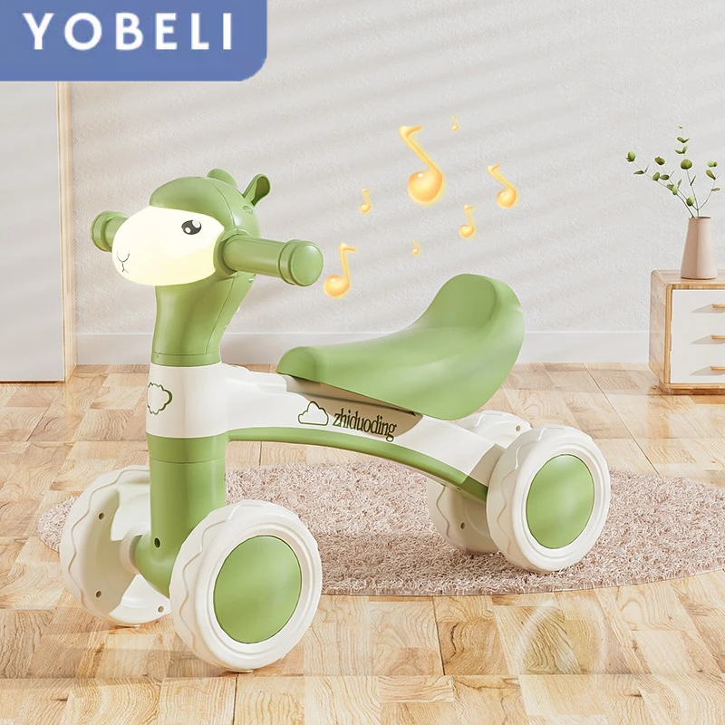 Sepeda Anak Roda 4 Sepeda Anak Tanpa Pedal Ada Lampu & Musik Sepeda Anak Usia 2 tahun