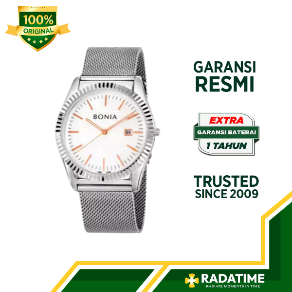 Jam Tangan Pria Bonia 100% Original Meshwire B10479-1312