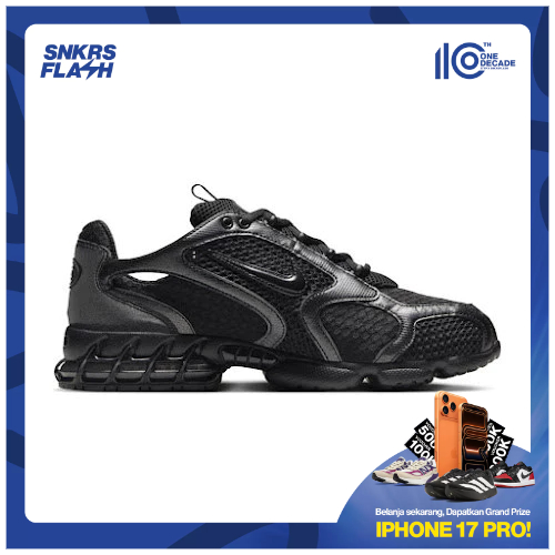NIKE Air Zoom Spiridon Cage 2 Triple Black Sepatu Sneakers Pria - HM8497010