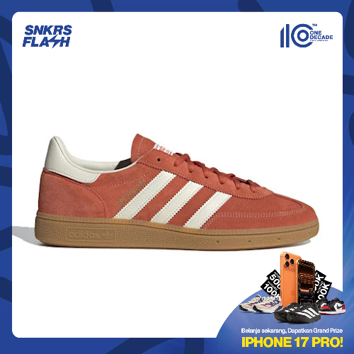 ADIDAS Handball Spezial Preloved Red Gum Sepatu Sneakers Pria - IG6191 - Size 44.7