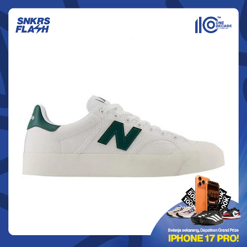 NEW BALANCE Bb100 White Green Sepatu Sneakers Pria - BB100VTC - Size 41.5