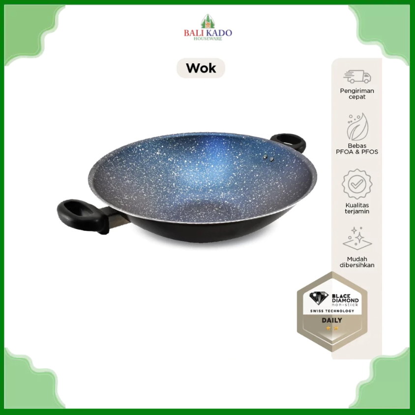 Maxim Galaxy Wok 36 cm | Maxim Wajan Panci Penggorengan Teflon Anti Lengket 36 cm