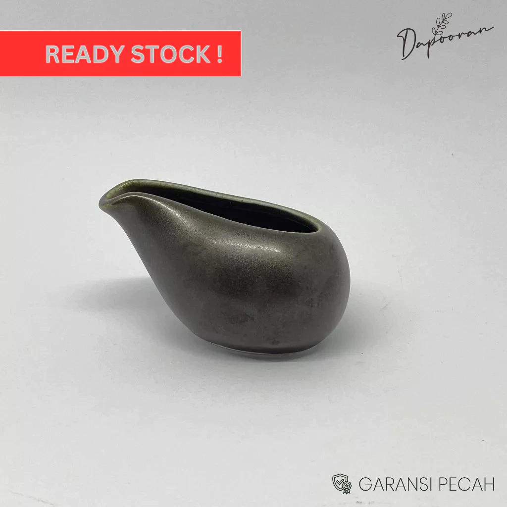 (DAPOORAN) Black Aladdin Creamer Jug Pot / Jug Keramik / Milk Jug