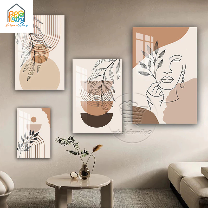 Hiasan dinding aesthetic Hiasan dinding aesthetic Cetakan Seni Garis Minimalis Cetakan Seni Mewah De