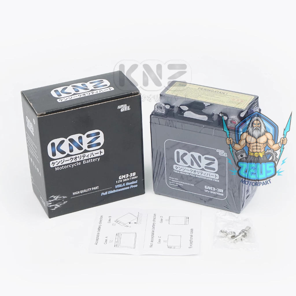 ACCU GL MAX / GL PRO / SATRIA HIU / SATRIA LUMBA / RXK / NINJA 150R / NINJA SS GM3-3B 1.05 KG PLT:98