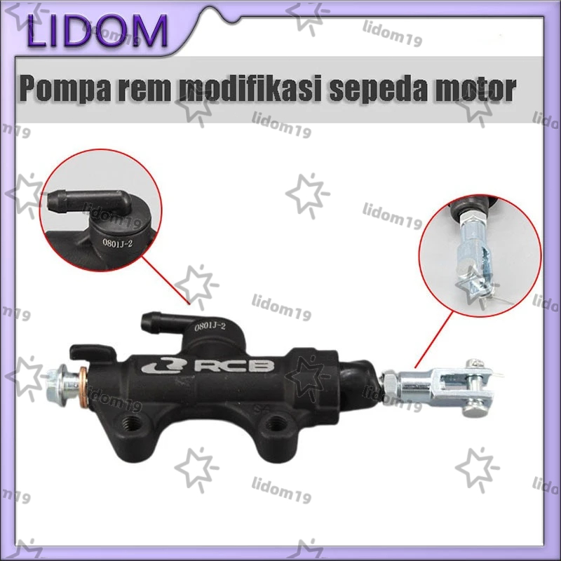 Master Rem Belakang Pompa Rem Modifikasi Sepeda Motor Universal Vixion cb cbs r15 mx king gs nmax pc