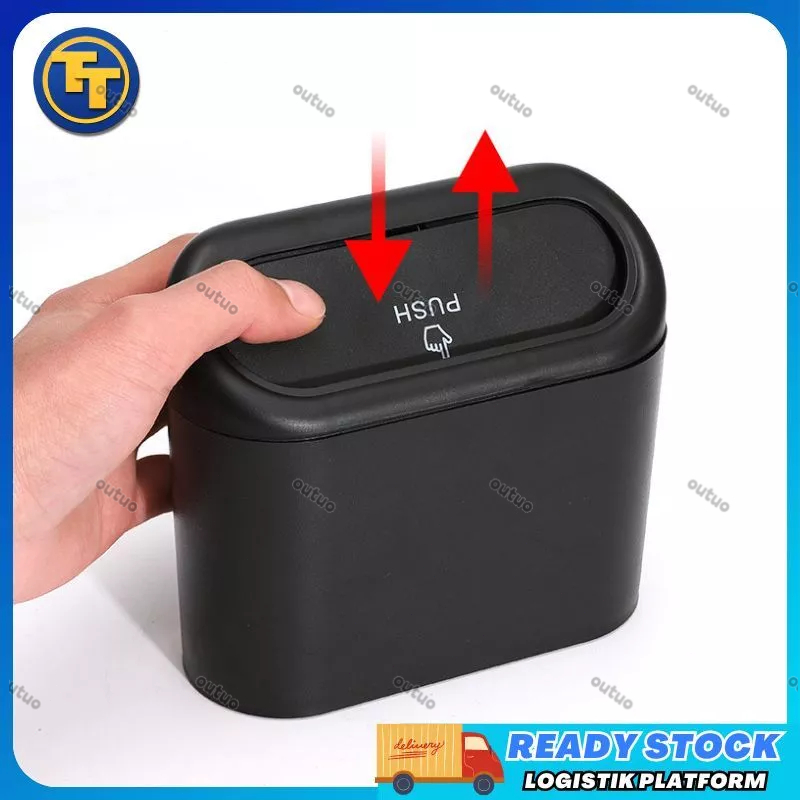 Gantung Mini Tempat Sampah Mobil/Tong Sampah Gantung Jok Mobil Pintu/Tempat Sampah Mobil Serbaguna M