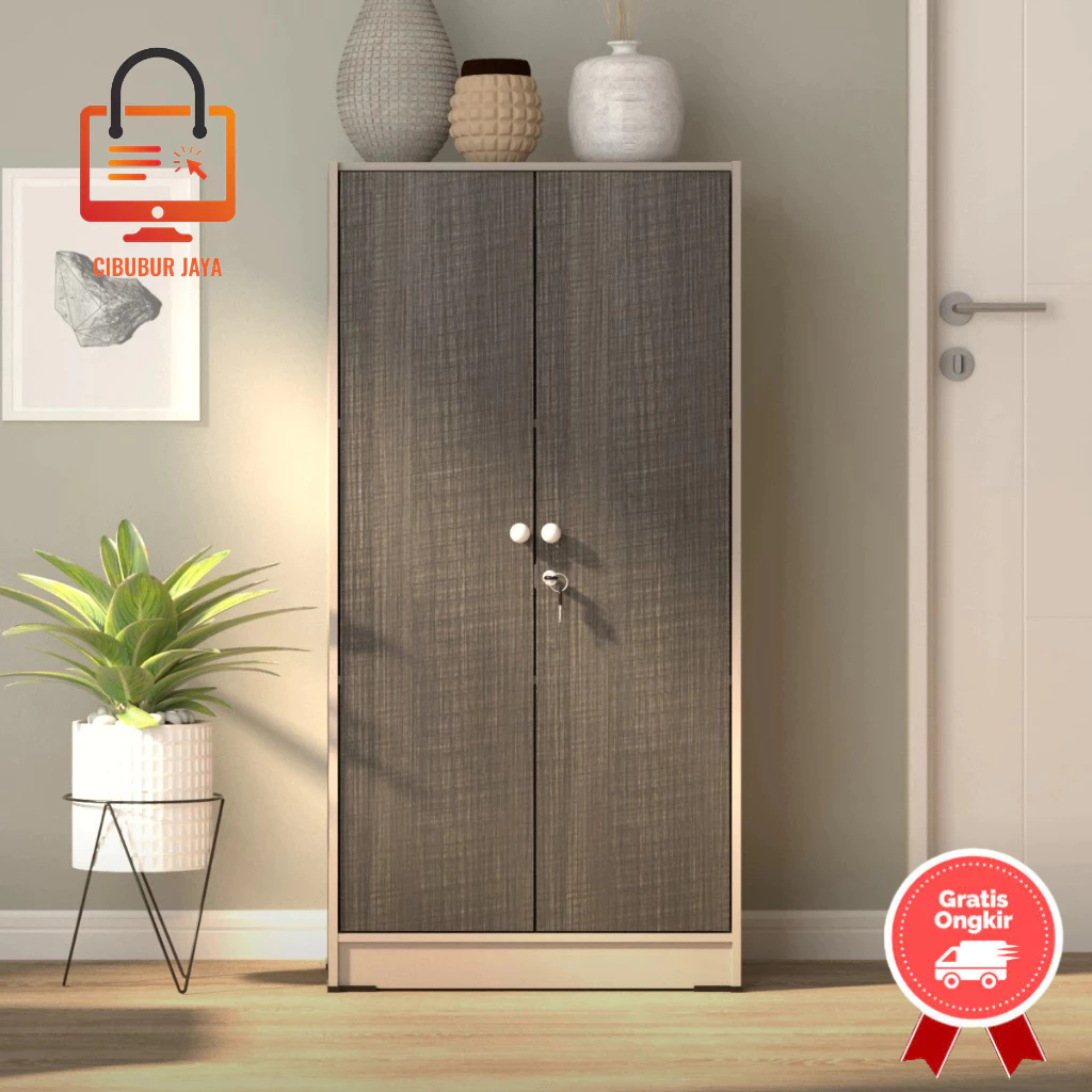 CIBUBUR JAYA GRATIS ONGKIR BALI BEST SELLER TERBARU LEMARI KECIL MINIMALIS ALMARI PAKAIAN 2 PINTU LU