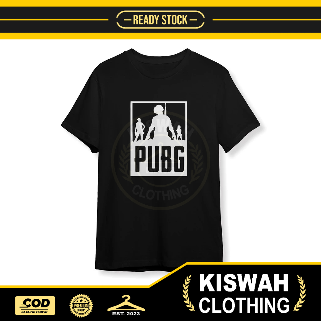 Kaos Tshirt Game P U B G Squad Baju Game