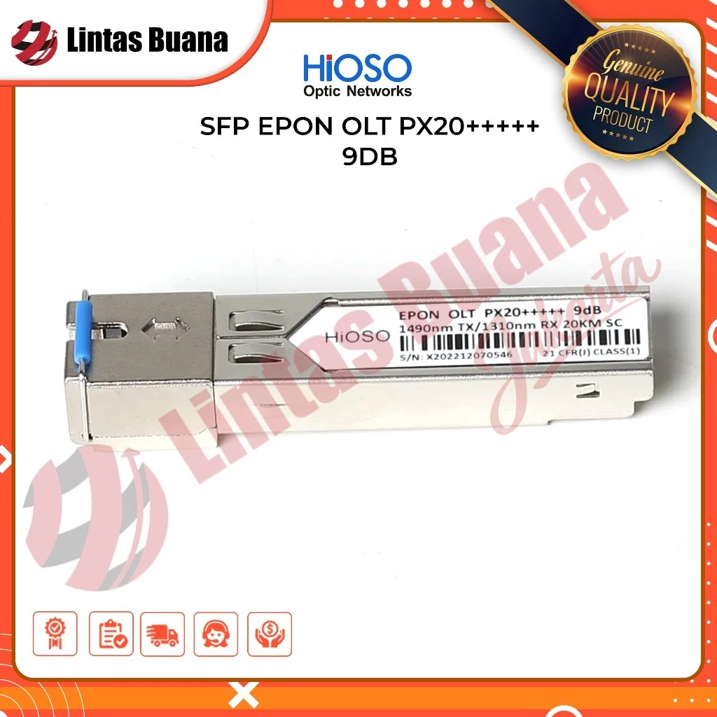 HIOSO SFP EPON OLT PX20+++++ 9DB