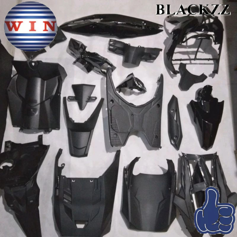 Cover Body Full Set BEAT FI ESP STREET 2016 2017 2018 2019 2020HITAM (KASAR & HALUS) ORIGINAL WIN