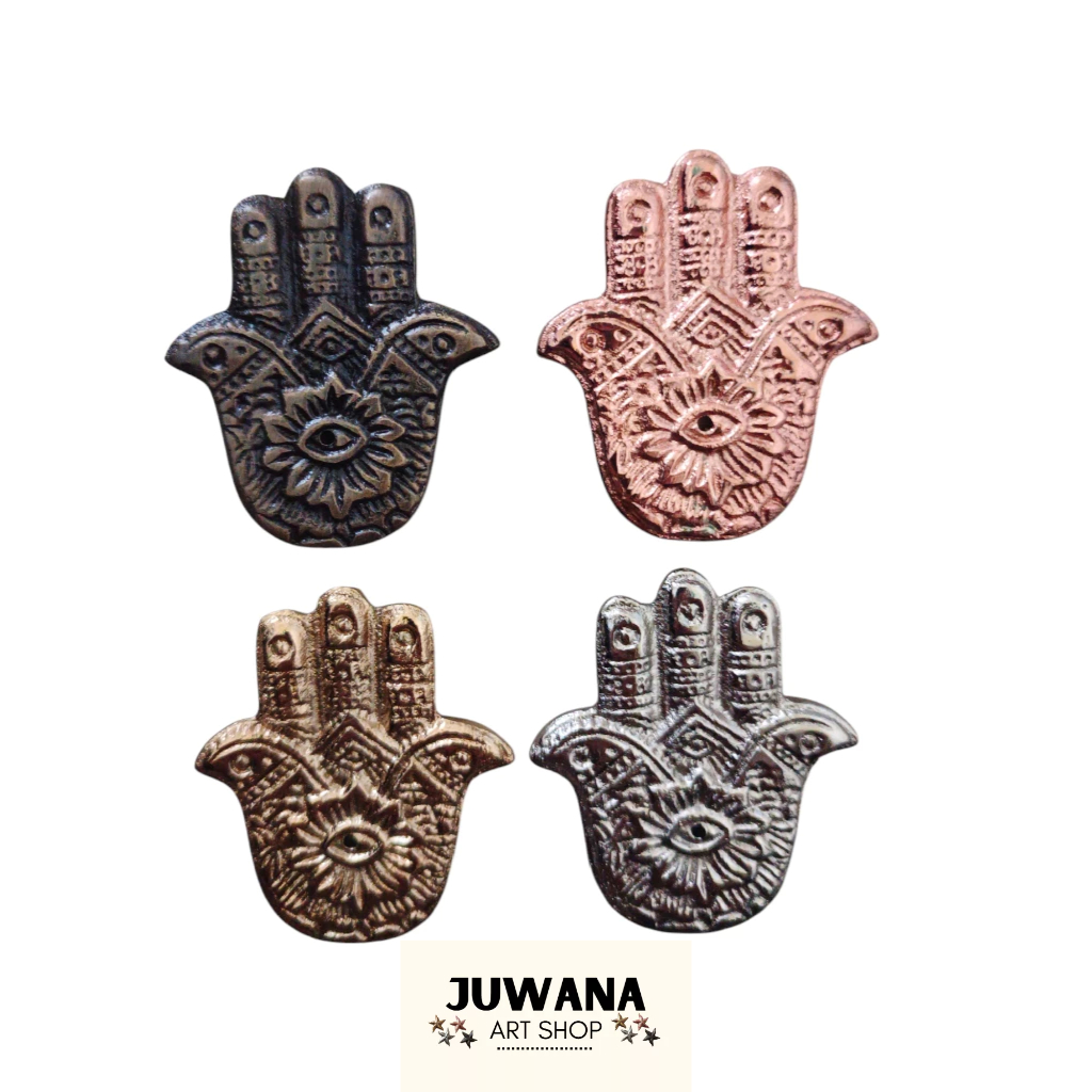 tempat dupa kuningan motif hamzah | tempat dupa kuningan | hiasan kuningan