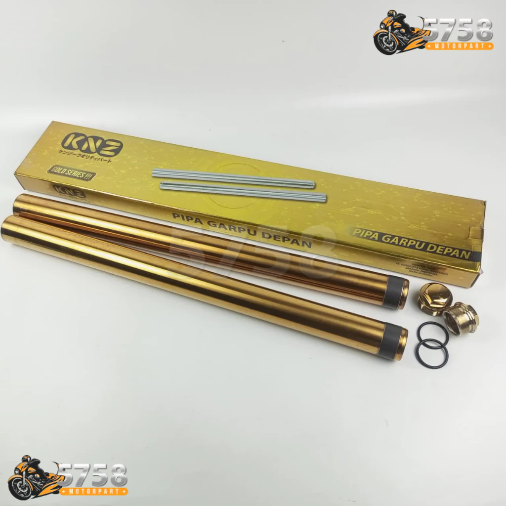 AS SHOCK DEPAN GOLD YAMAHA BYSON PANJANG 57CM DIAMETER AS 41MM (45P) DRAT FRONT PIPE SHOK SOK KNZ (5