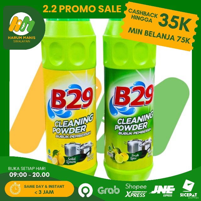B-29 CLEANING POWDER BUBUK PEMBERSIH 600GR / ABU GOSOK