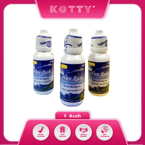 Kotty Kosmetik - AIR SOFTLENS Nice Look / Cairan Softlens Nice Look
