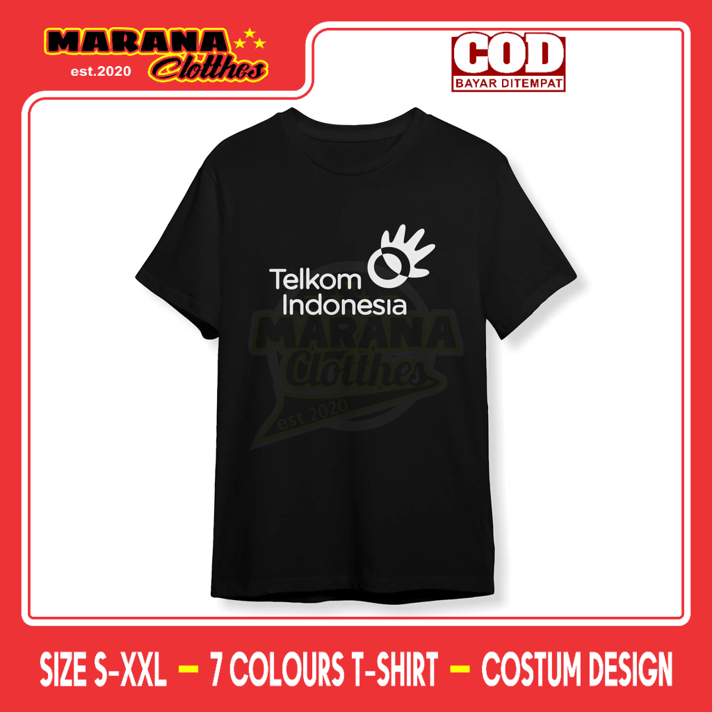 Kaos Telkom Indonesia Baju Perusahaan
