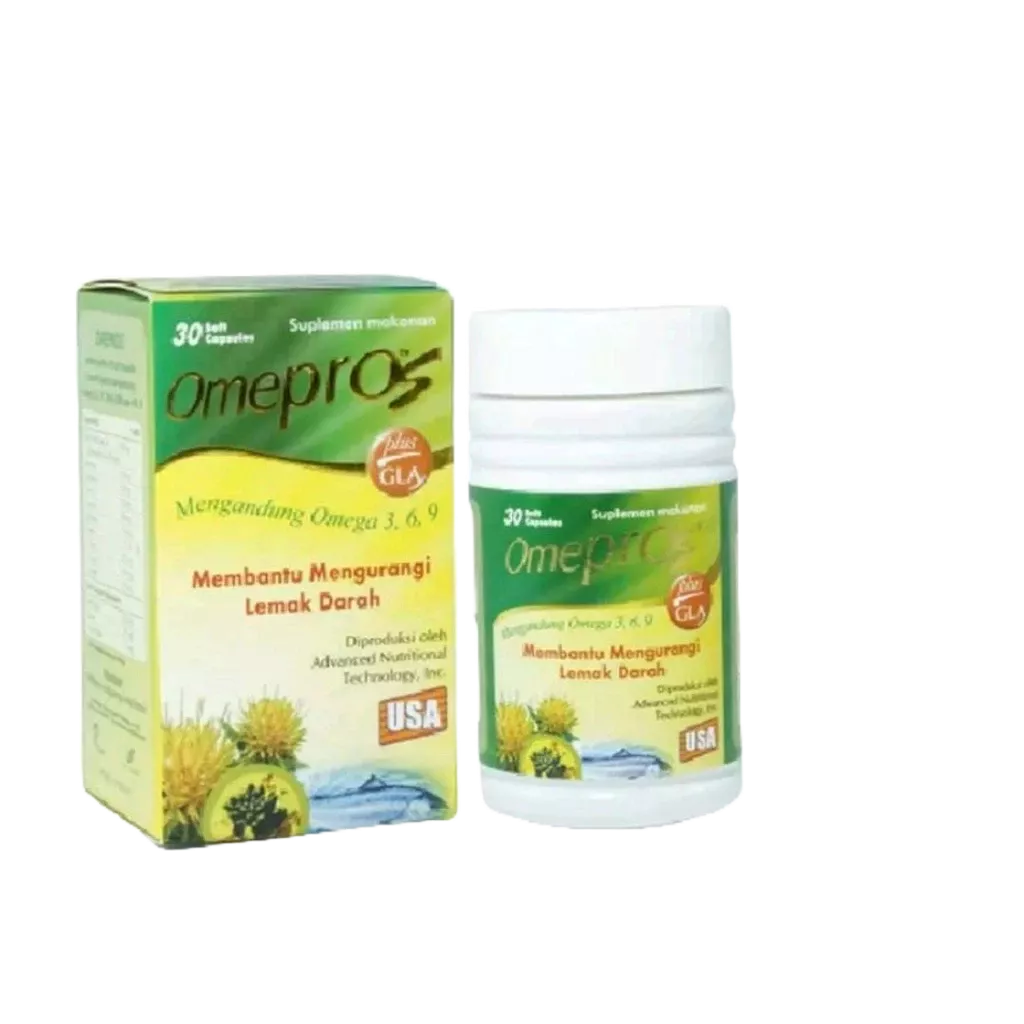Omepros 1 Botol isi 30 Soft Capsul/ Minyak Ikan