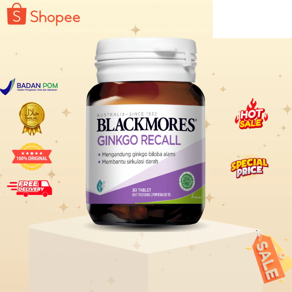 BLACKMORES GINKGO RECALL 30TAB