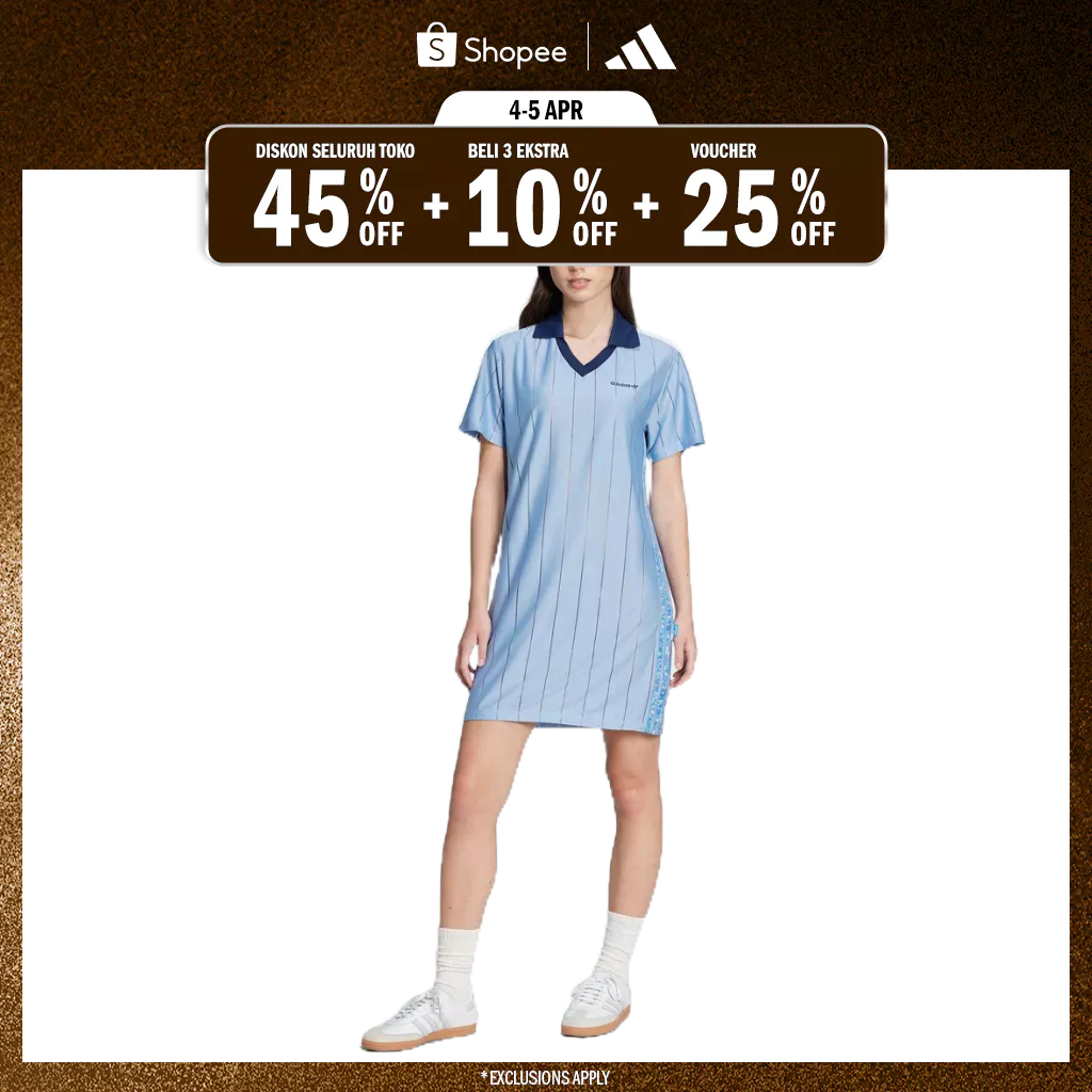 adidas Lifestyle adidas Originals x Liberty London Tonal Football Dress Women Blue JC5313