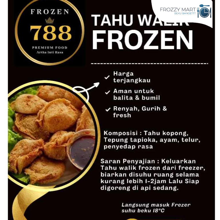 788 Tahu Walik Frozen Isi Ayam 400gr Tahu Walik Banyuwangi Siap Goreng Gurih Renyah