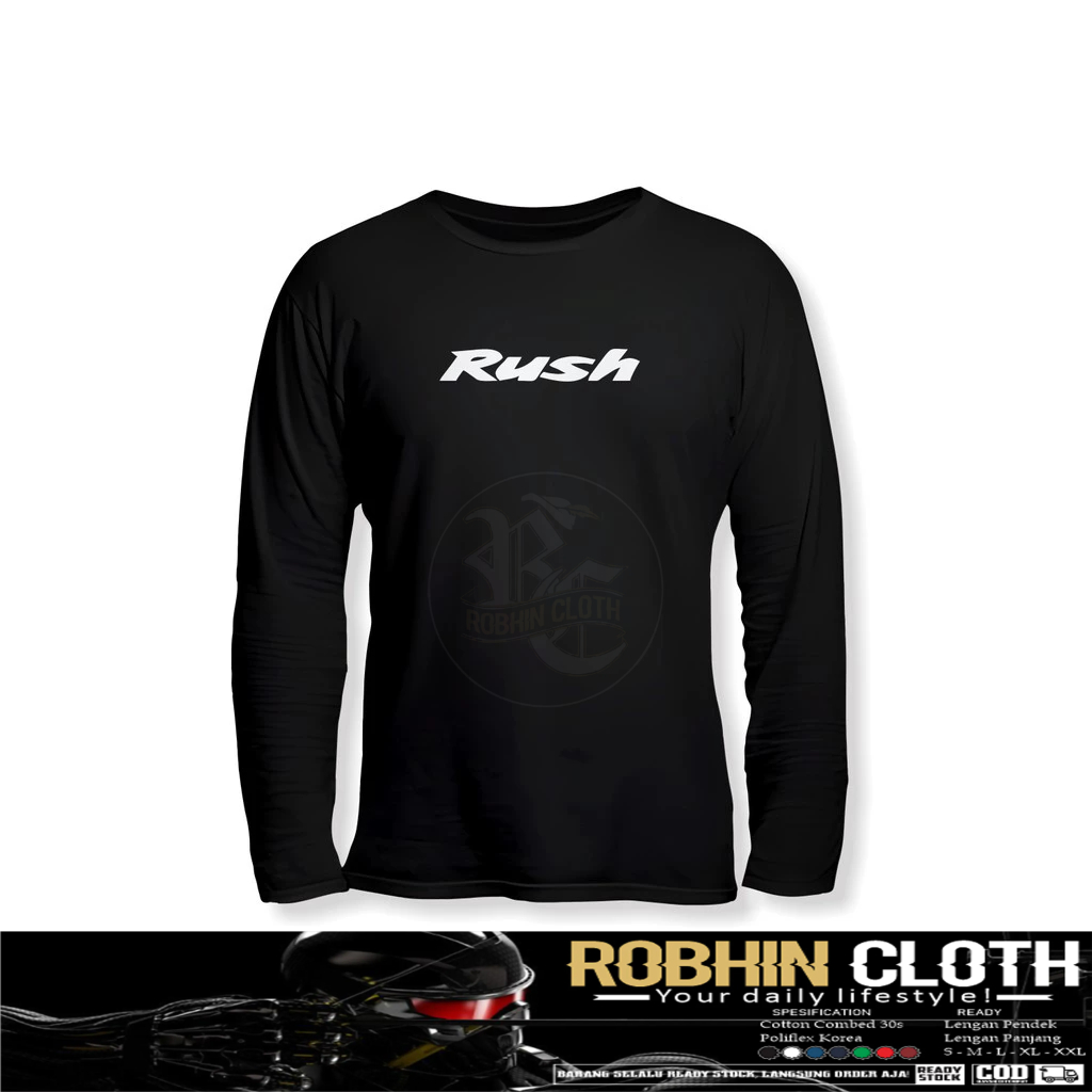 Kaos Baju Rush Lengan Panjang Baju Otomotif