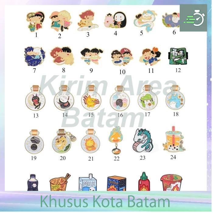 pin besi spirited away kiki ponyo howl laputa totoro nausicaa mononoke Page 1
