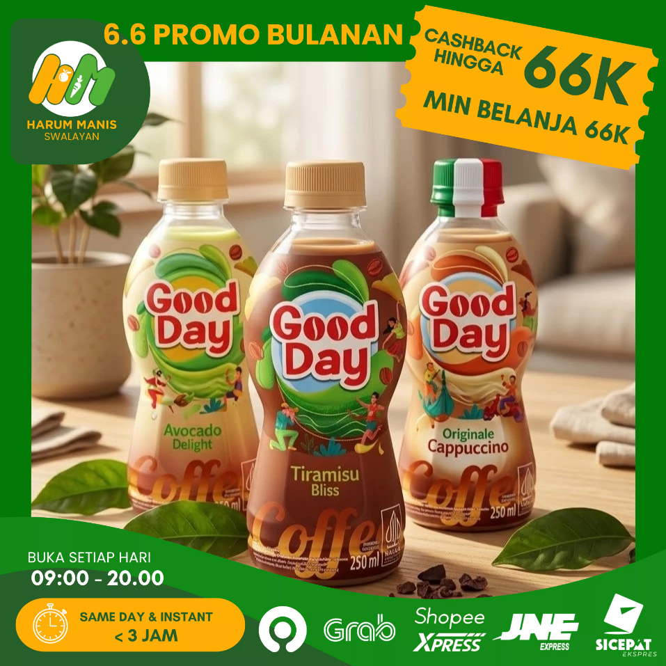 KOPI GOOD DAY 250ML / KOPI GOOD DAY BOTOL 250ML
