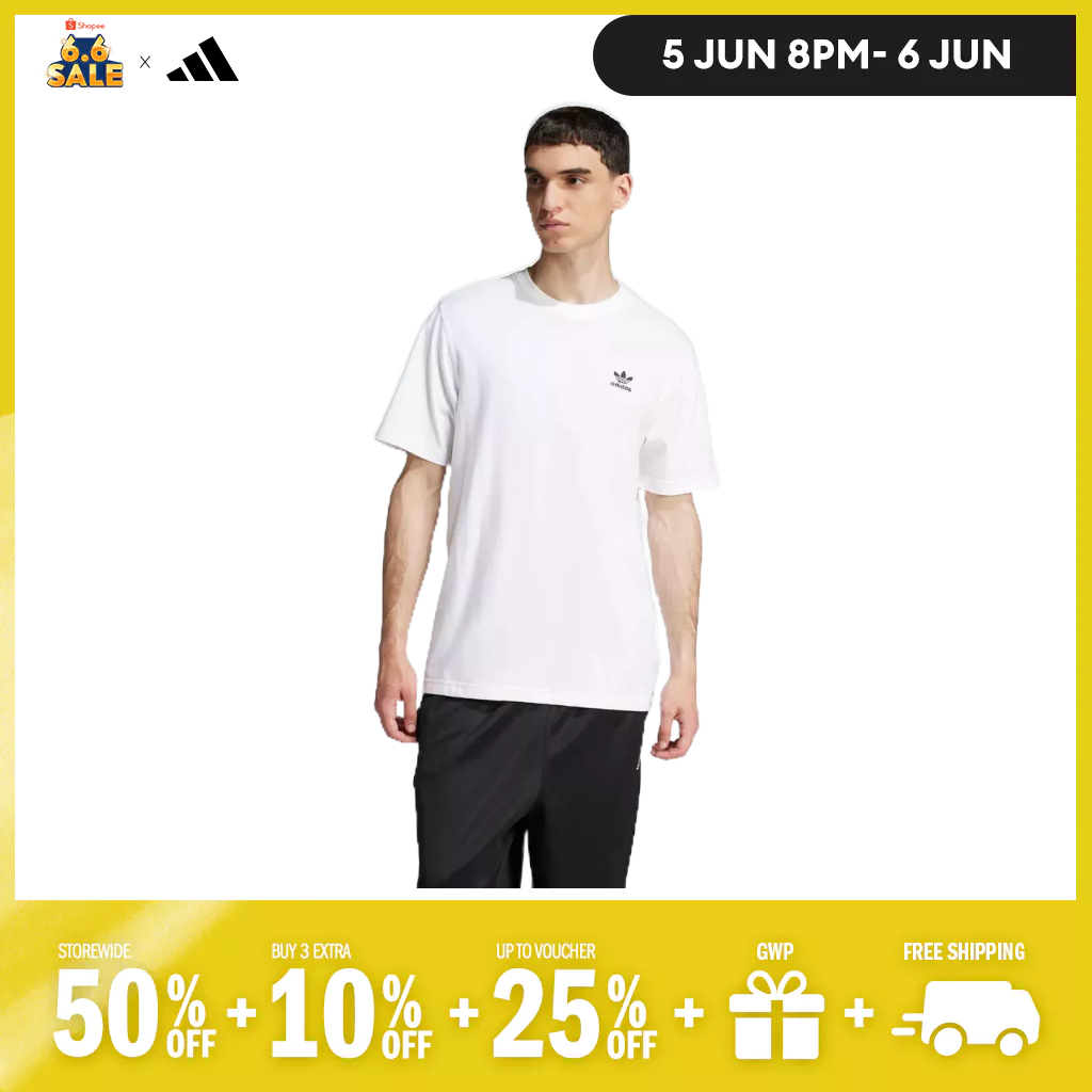 adidas Lifestyle Trefoil Essentials Tee Men White JI8544