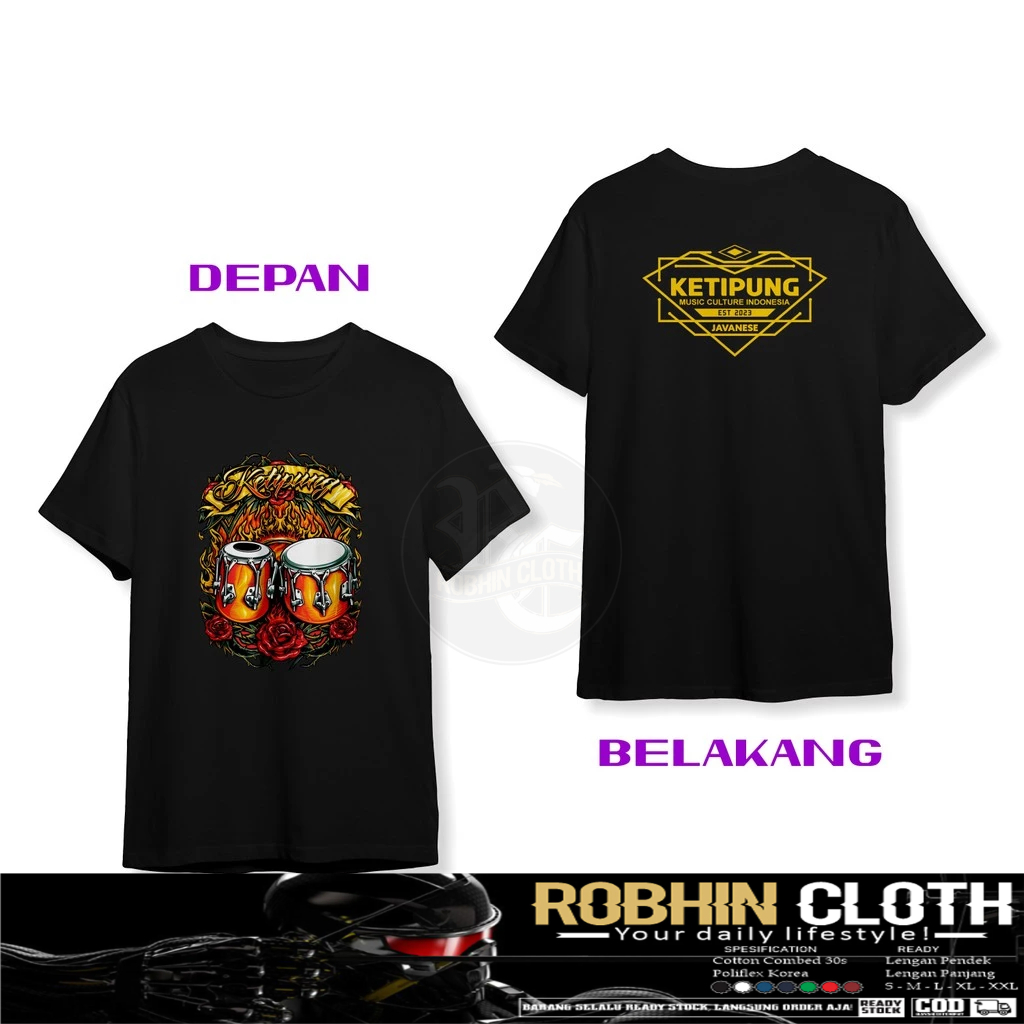 Kaos Baju Ketipung Seniman Kendang Dangdut Koplo Dangduters DB Kaos Distro