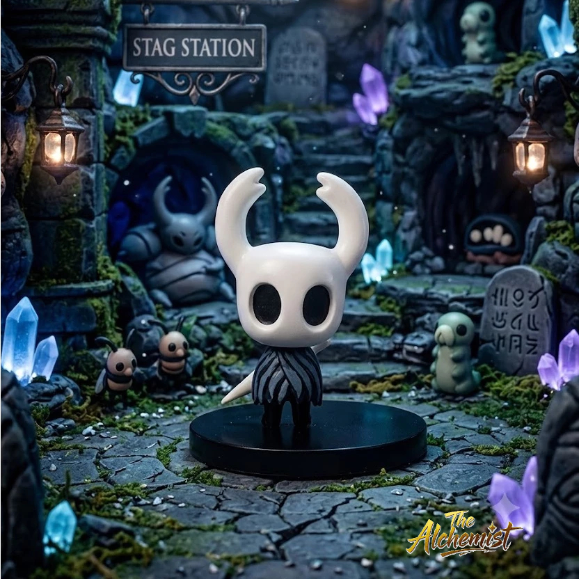 Action Figure Hollow Knight Silk Song The Knight - TA - Mainan Action Figur The Knight V2 - The Alch