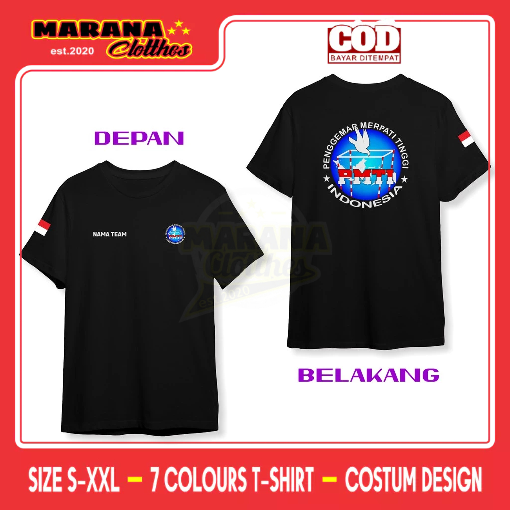 Kaos PMTI Penggemar Merpati Tinggi Indonesia Gratis Nama DB Kaos Distro