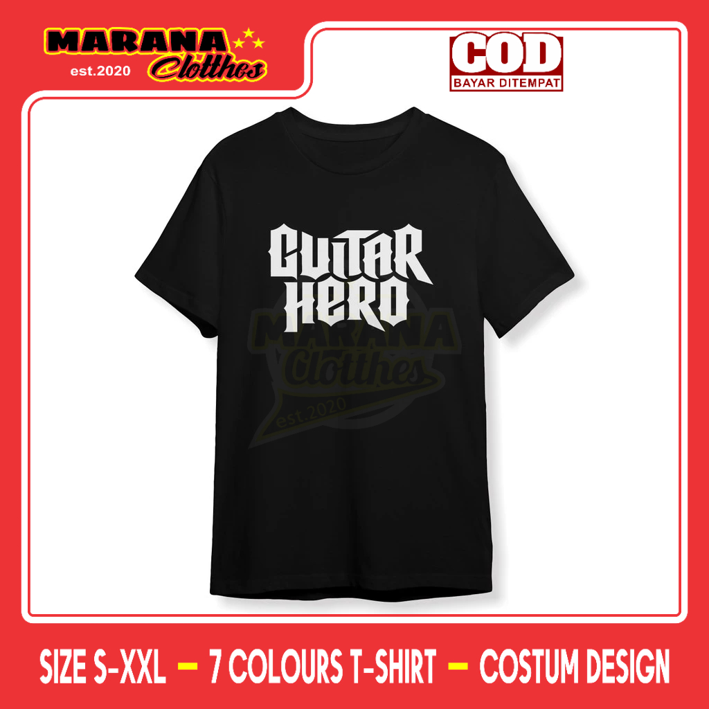Kaos Guitar Hero Baju Game