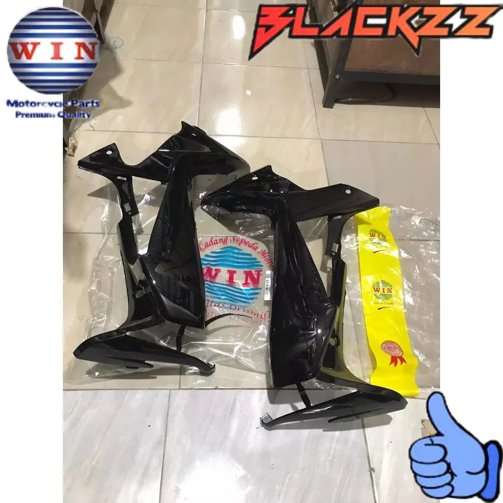 Legshield Luar KANAN KIRI Supra X 125 BATMAN HITAM 2007 2008 2009 2010 2011 2012 2013 2014 (KVL) Ori