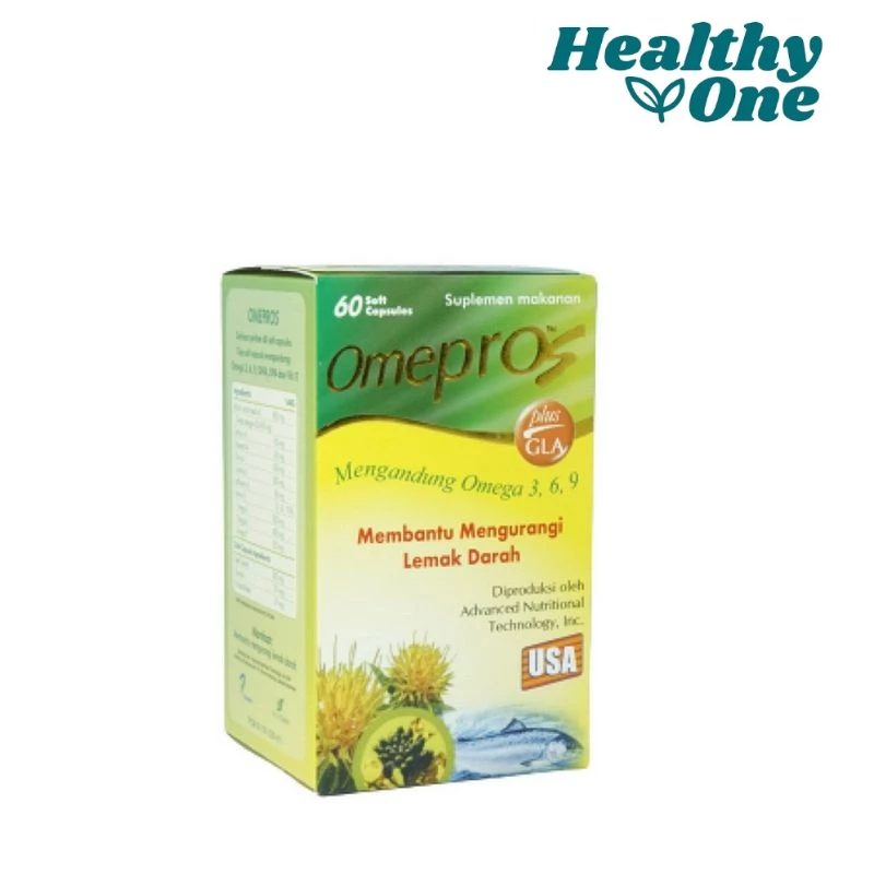 Omepros 60 Soft Capsul/ Minyak Ikan/ Omega 369