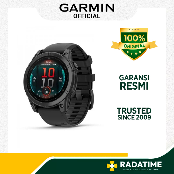[PROMO-Garansi TAM 2 thn] Garmin Unisex Fenix E Amoled Slate Gray 47mm Smartwatch 010-03025-13 GPS J