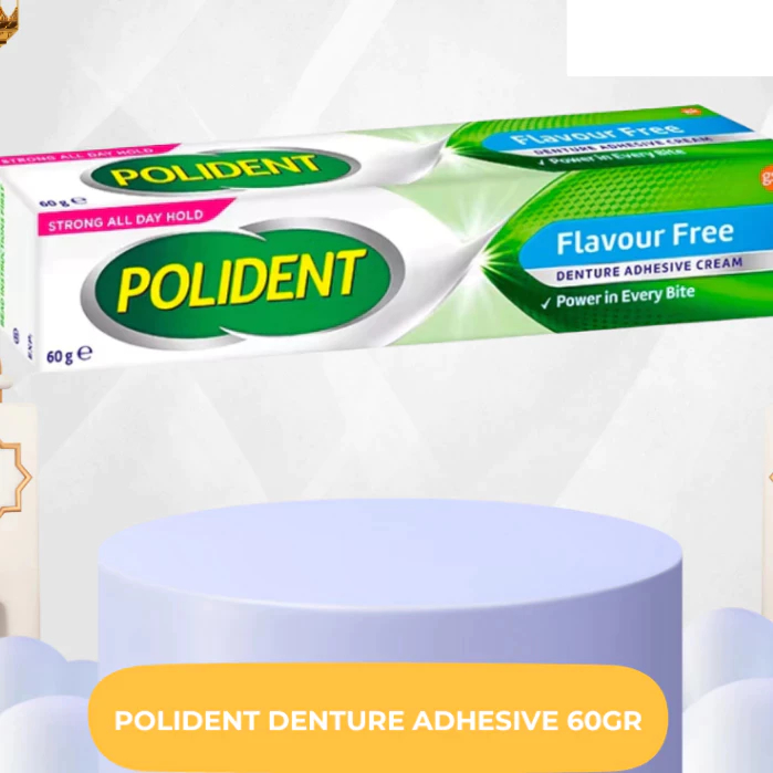 POLIDENT DENTURE ADHESIVE 60GR