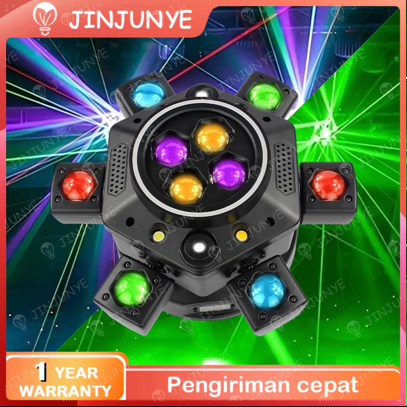 Moving Beam Laser Lights Lampu Panggung fullcolor RGBW LED beam disco light moving head light Bar di