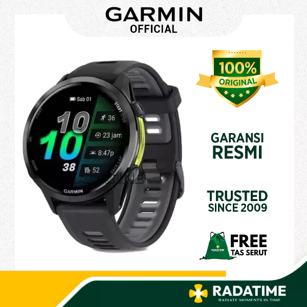Jam Tangan Pria Garmin Forerunner 970 Black 100% Original