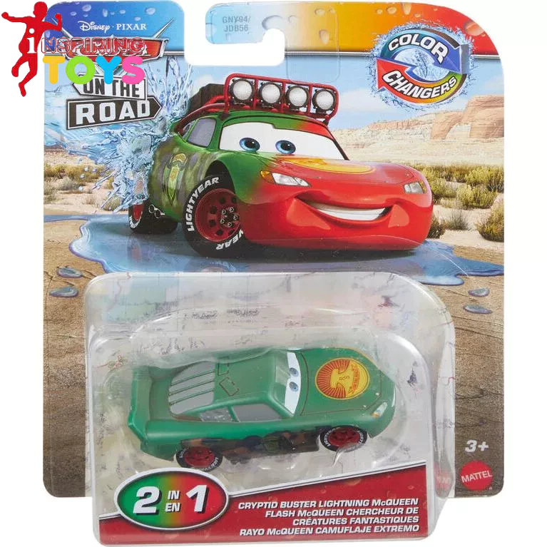 Disney Pixar Cars Color Changers On the Road Cryptid Buster Lightning Mcqueen