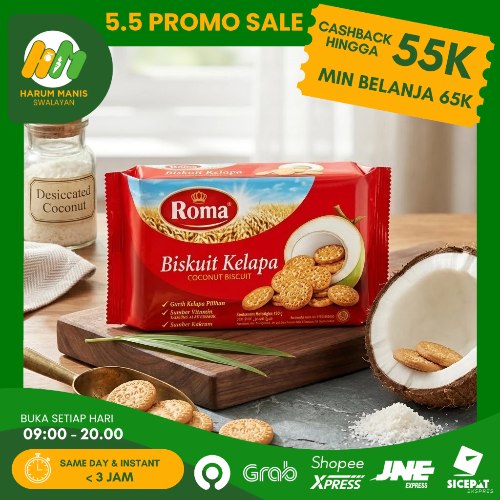 ROMA KELAPA 300GR / BISKUIT ROMA KELAPA / ROMA BISKUIT KELAPA