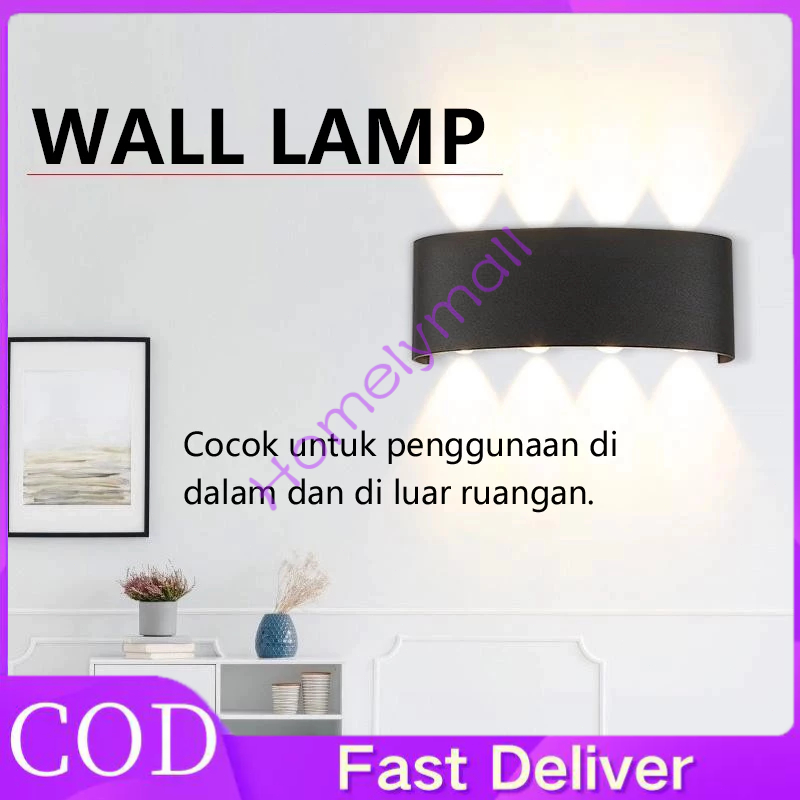 Lampu Dinding Tahan Air Luar Ruangan Dipimpin Lampu Dinding Luar Ruangan Sederhana Lampu Taman Surya